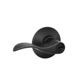 Accent Matte Black Keyed Entry Door Lever - Super Arbor
