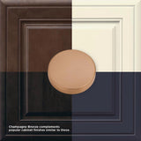 1-9/16 in. (40 mm) Champagne Bronze Bar Cabinet Knob (25-Pack) - Super Arbor