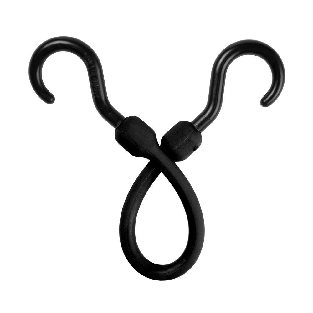 12 in. Easy Stretch Cord in Black (4-Pack) - Super Arbor