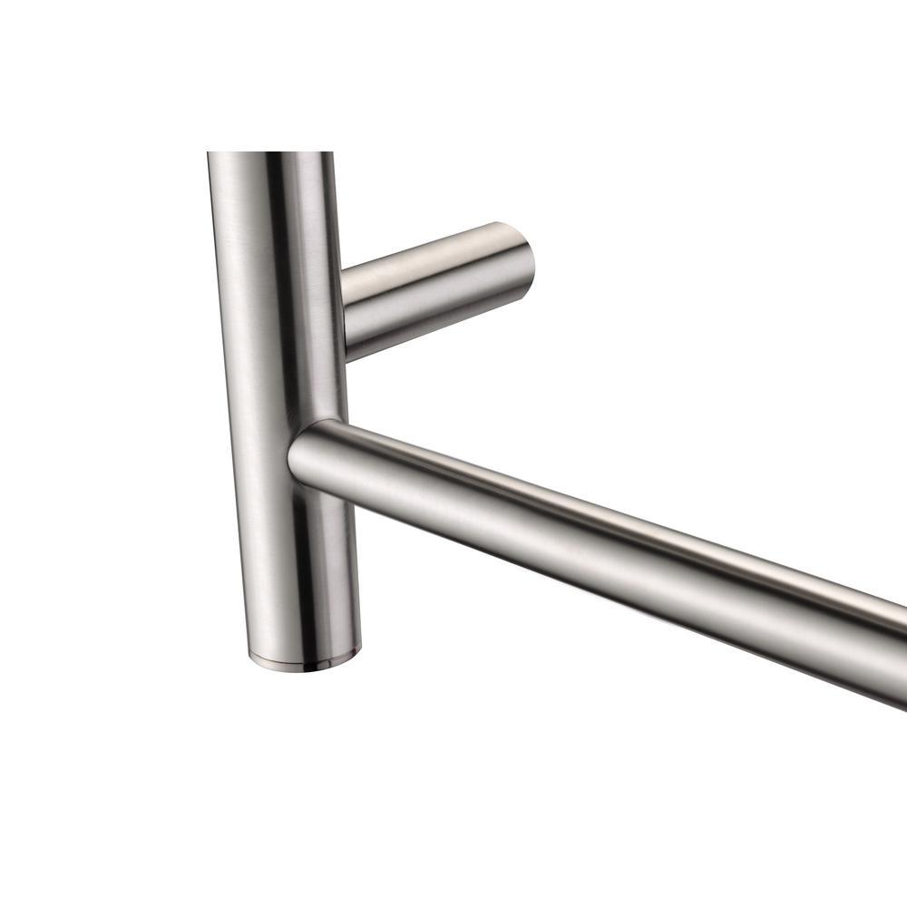 Glow 4-Bar Electric Towel Warmer in Brushed Nickel - Super Arbor
