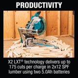 18-Volt X2 LXT Lithium-Ion (36-Volt) 12 in. Brushless Dual-Bevel Sliding Compound Miter Saw AWS Capable (Tool-Only)