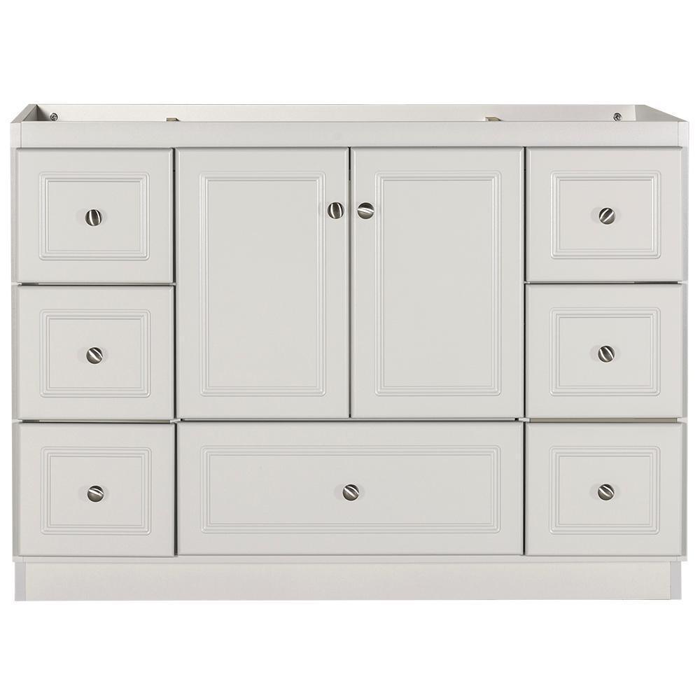 Ultraline 42 in. W x 21 in. D x 34.5 in. H Vanity Cabinet Only in Natural Alder - Super Arbor