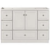 Ultraline 42 in. W x 21 in. D x 34.5 in. H Vanity Cabinet Only in Natural Alder - Super Arbor
