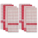 Red Cotton Basic Dish Towels (Set of 8)