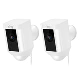 Spotlight Cam Wired Outdoor Rectangle Security Camera, Black (2-Pack) - Super Arbor