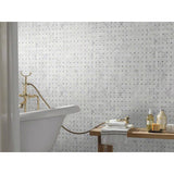 MSI Calacatta Cressa Basket Weave 12 in. x 12 in. x 10 mm Honed Marble Mesh-Mounted Mosaic Tile (10 sq. ft. / case)