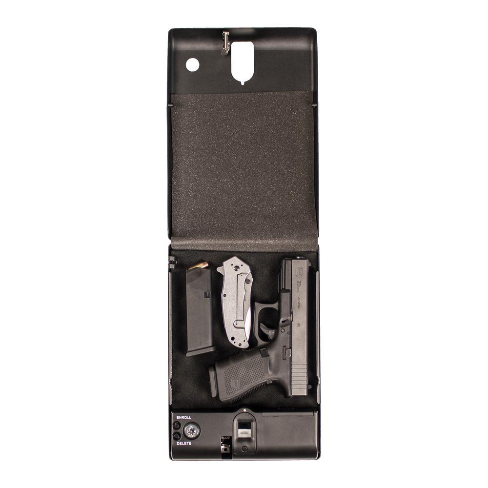 10.75 in. L Biometric Lock Small Pistol Safe - Super Arbor