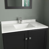 Camilla 61 in. Cultured Marble Vanity Top in Solid White with Basin - Super Arbor