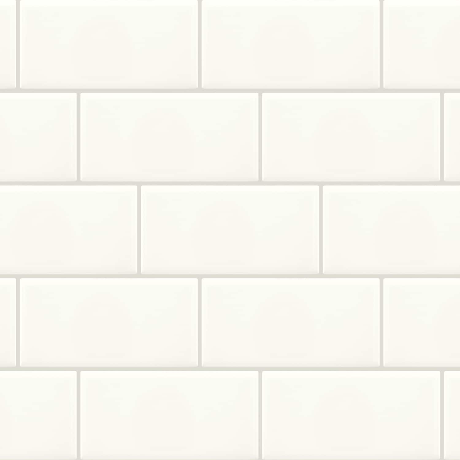 Daltile Core Classic True White 3-in x 6-in Glossy Ceramic Subway Wall Tile product image