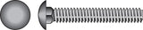 Hillman 1/4 in. x 2-1/2 in. Stainless Steel Carriage Bolt, 25-Pack