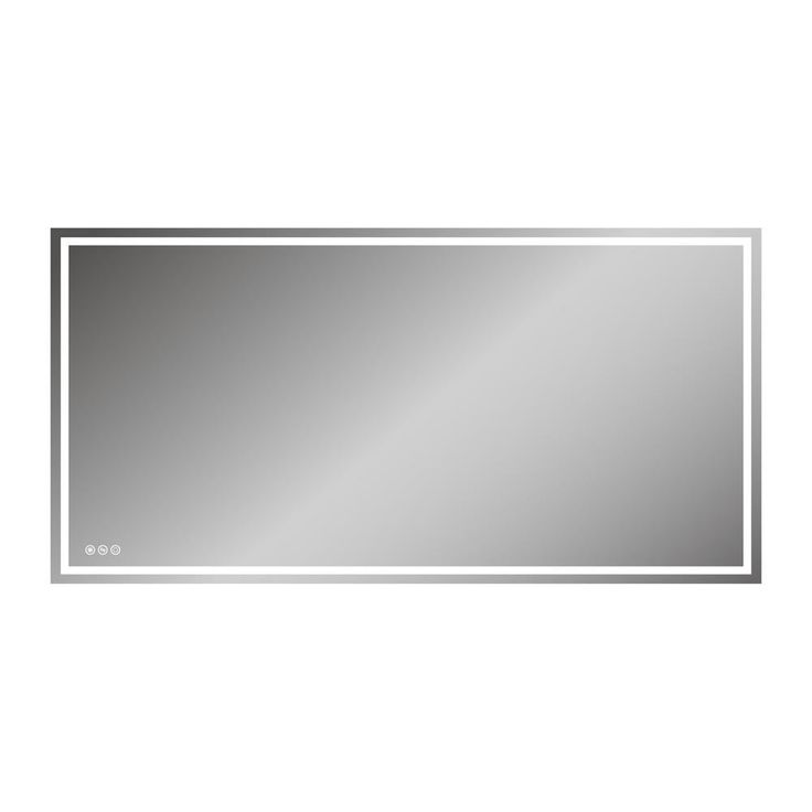 72 in. x 36 in. LED Lighted Single Frameless Bathroom Mirror