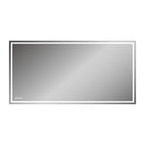72 in. x 36 in. LED Lighted Single Frameless Bathroom Mirror