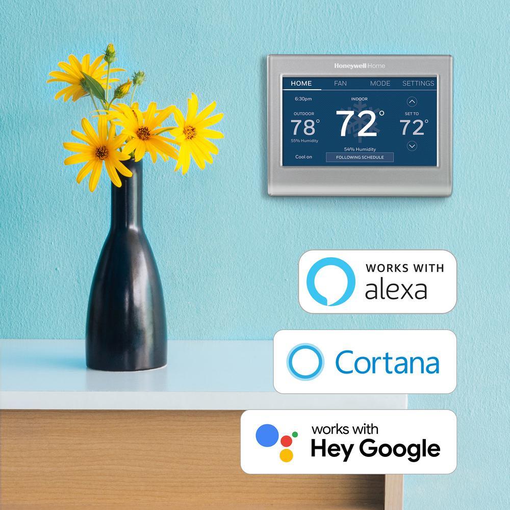 Wi-Fi Smart Color 7-Day Programmable Smart Thermostat with Color-Changing Touchscreen Display - Super Arbor