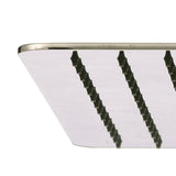 Modern 1-Spray 16 in. Single Ceiling Mount  Fixed Rain Shower Head in Brushed Nickel