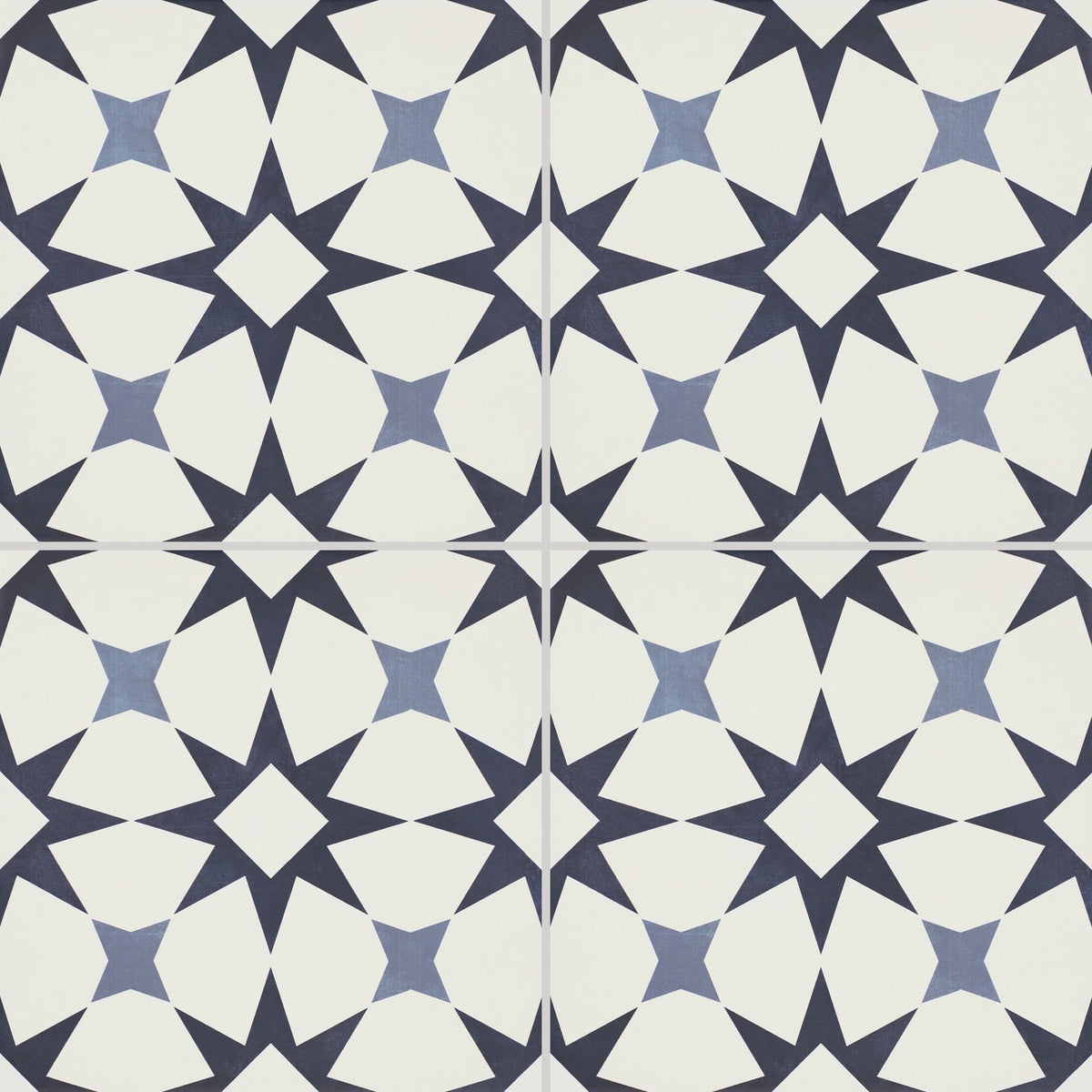Daltile Memoir Cosmo Blue 12-in x 12-in Matte Ceramic Patterned Floor and Wall Tile product image