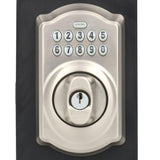 Camelot Satin Nickel Keypad Electronic Door Lock Deadbolt and Accent Lever - Super Arbor