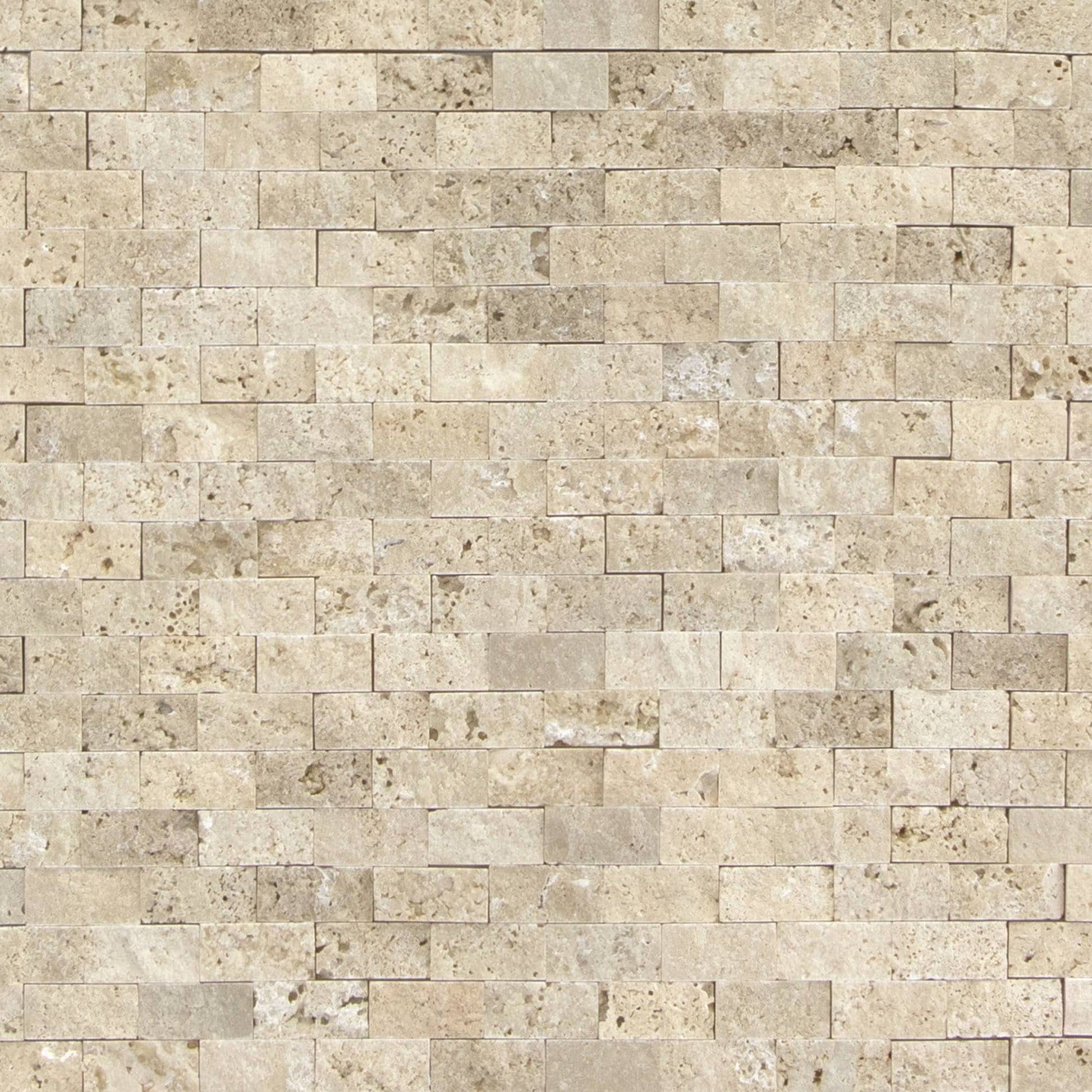 SUNWINGS 3D Stone Beige 10-in x 11-in Matte Natural stone Marble Peel and stick Mosaic Wall Tile product image