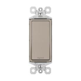 Legrand Radiant 15-amp Single-Pole Nickel Rocker Residential Light Switch - Hardwarestore Delivery
