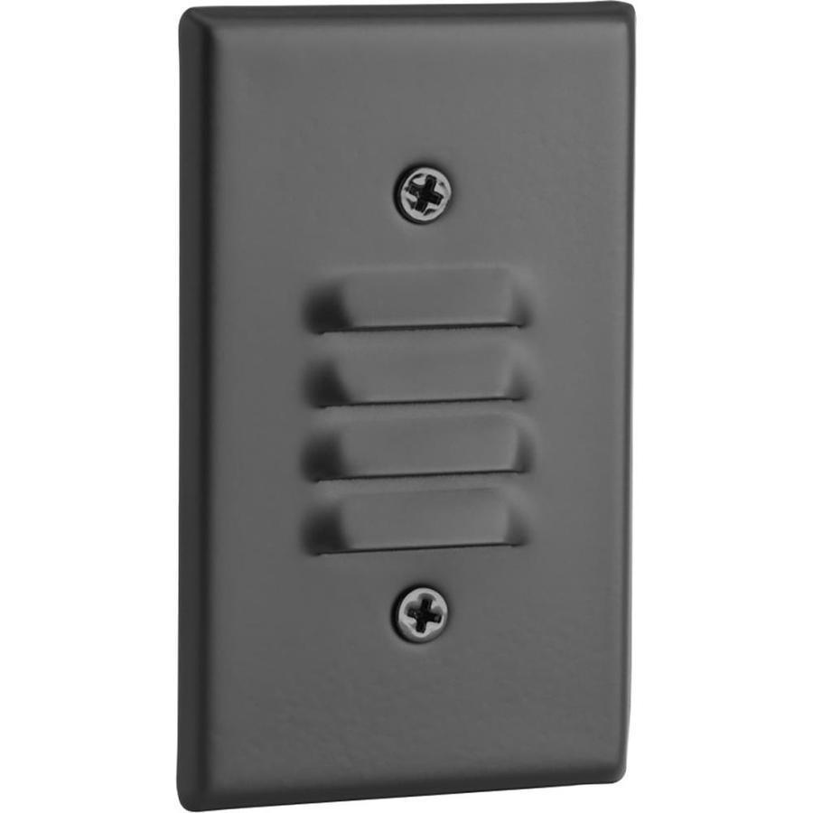Progress Lighting LED Step Light, 1-Watt, Black, Line-Voltage Hardwired