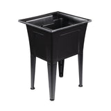 24 in. x 22 in. Recycled Polypropylene Black Laundry Sink - Super Arbor