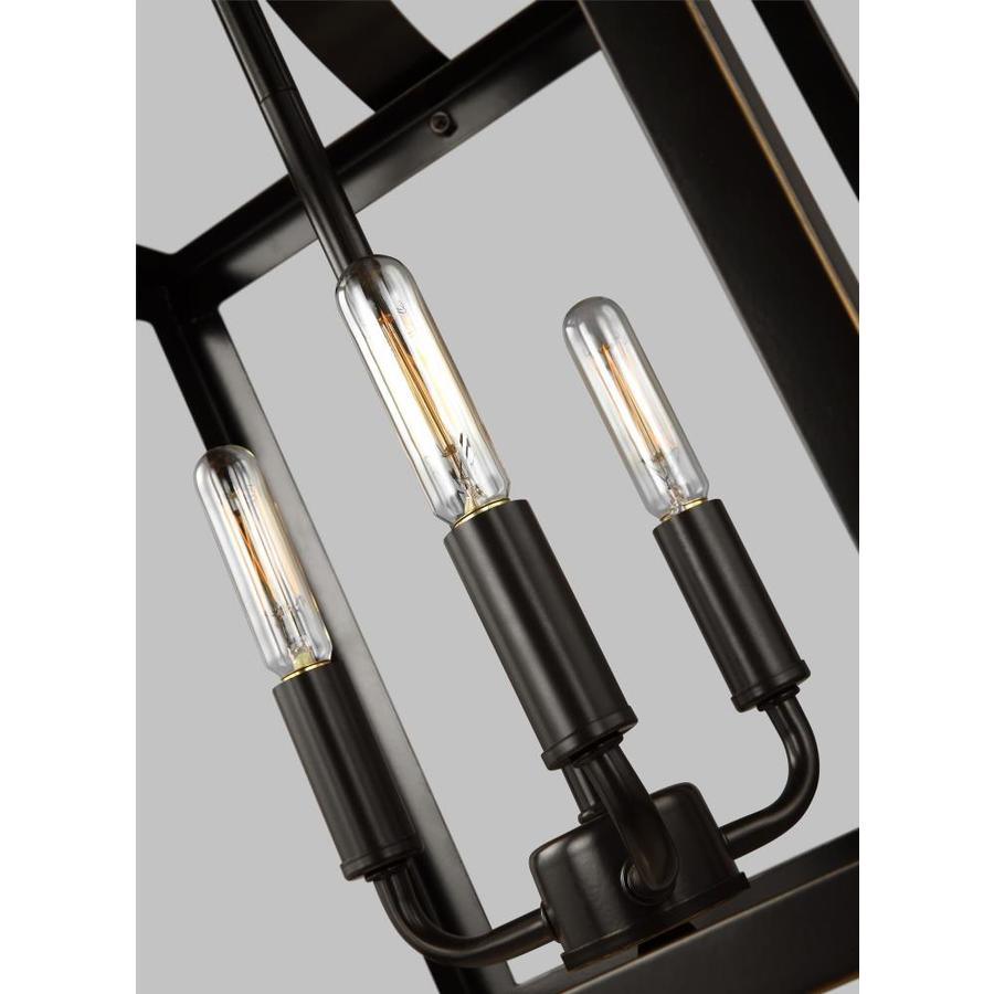 Sea Gull Lighting Labette Black Traditional Square Pendant Light - Super Arbor