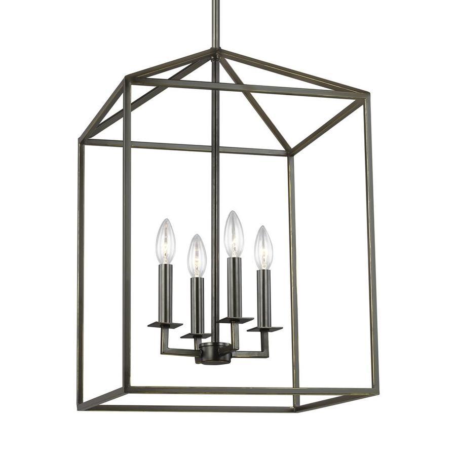 Sea Gull Lighting Perryton Blacksmith Transitional Square Pendant Light - Super Arbor