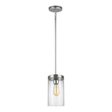 Sea Gull Lighting Zire Brushed Oil Rubbed Bronze Modern/Contemporary Clear Glass Cylinder Pendant Light - Super Arbor