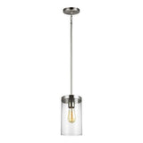 Sea Gull Lighting Zire Brushed Oil Rubbed Bronze Modern/Contemporary Clear Glass Cylinder Pendant Light - Super Arbor