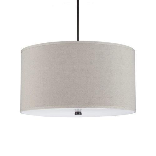 Sea Gull Lighting Dayna Brushed Nickel Modern/Contemporary Drum Pendant Light - Super Arbor
