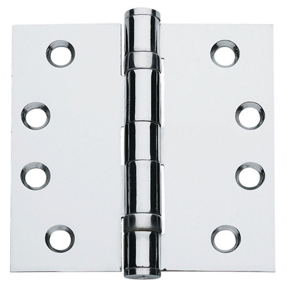4.5 in. x 4 in. Oil-Rubbed Bronze Ball Bearing Non-Removable Steel Hinge with 5/32 in. Radius (Set of 3) - Super Arbor