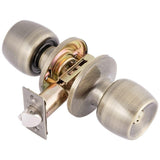 Malaga Keyed Entry Door Knob Lock Set in Satin Stainless Steel - Super Arbor
