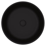 Black Round Modus MatteShell Glass Bathroom Vessel Sink - Super Arbor