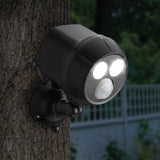 Mr Beams Outdoor UltraBright 450 Lumen Battery Powered  Motion Activated Integrated LED Spotlight, Brown