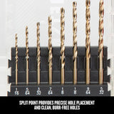 CRAFTSMAN 14-Piece Assorted Gold Ferrous Coated HSS Twist Drill Bit Set