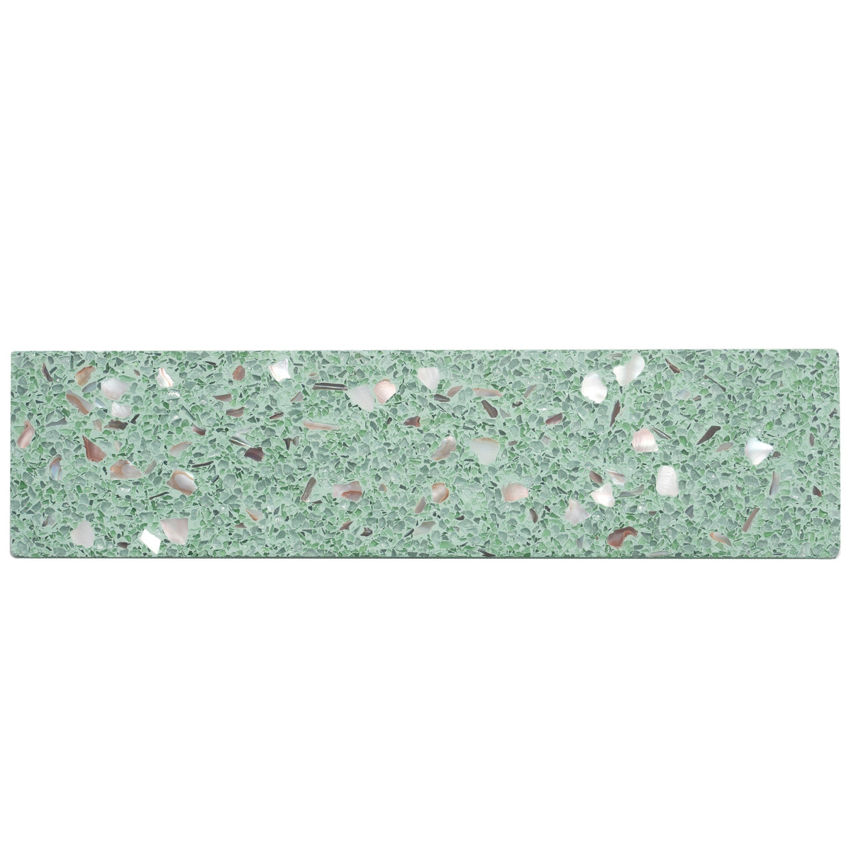 Apollo Tile Amalfi Mint Green with Copper flecks 3-in x 12-in Glossy Natural shell Patterned Floor and Wall Tile product image