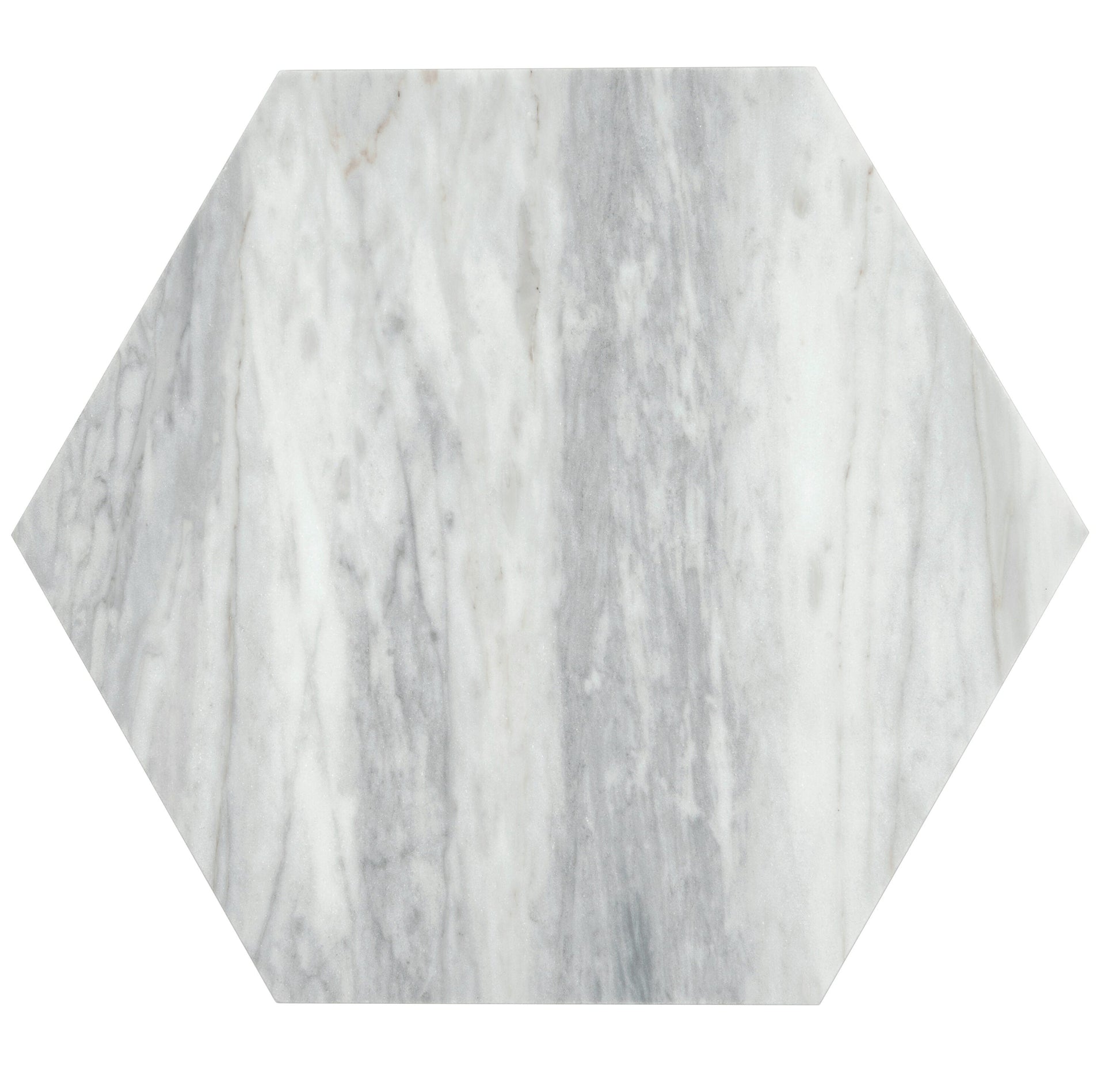 Apollo Tile Toscana Light Gray 10-in x 10-in Honed Natural stone Marble Patterned Hexagon Floor and Wall Tile product image