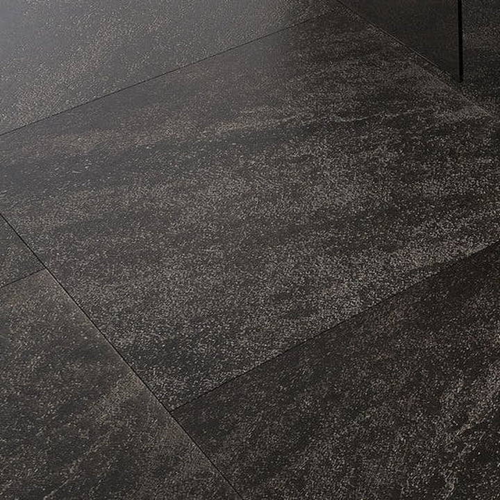 Apollo Tile Montara Black 48-in x 48-in Matte Porcelain Encaustic Floor and Wall Tile product image