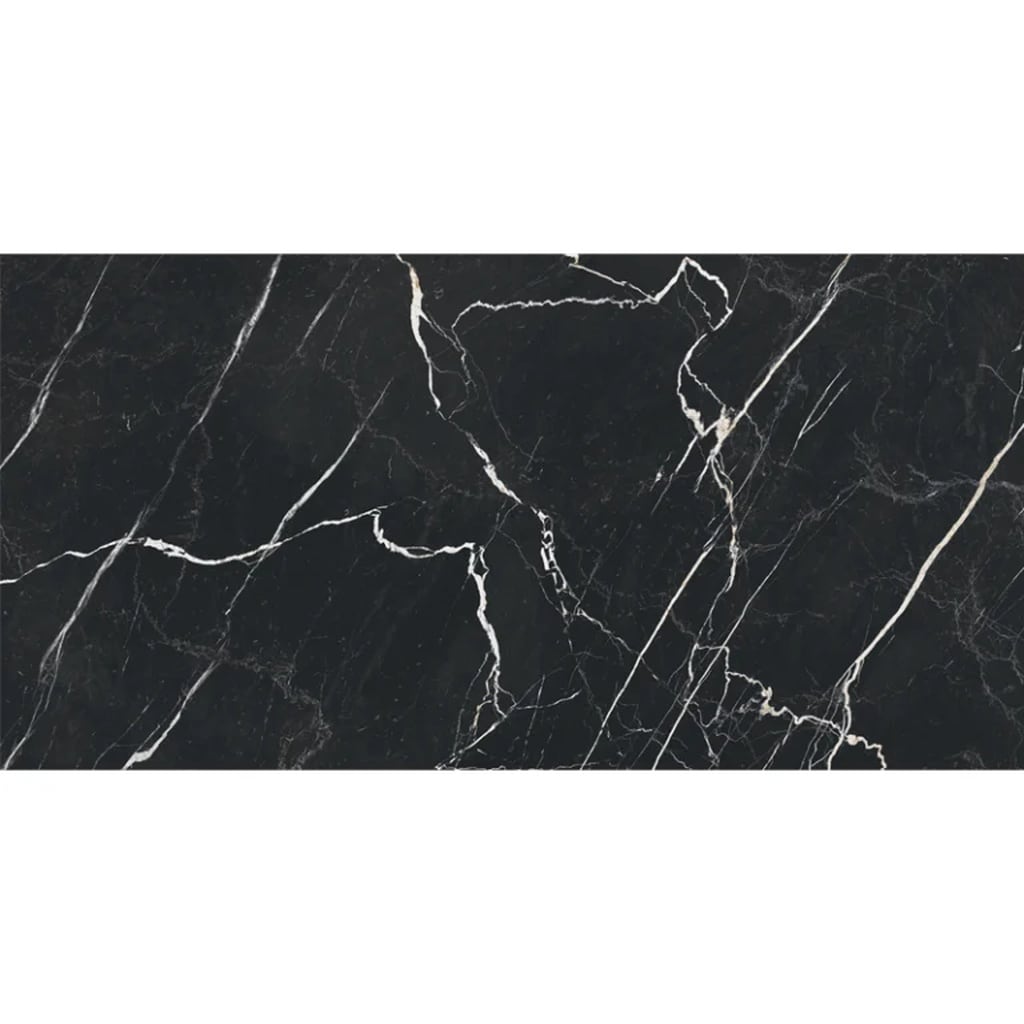 Apollo Tile Regalia Nero Black 24-in x 48-in Matte Porcelain Encaustic Floor and Wall Tile product image