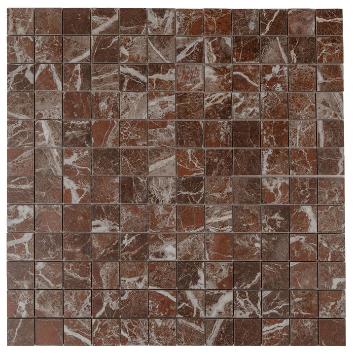 Apollo Tile Regalia Rosso Levanto 12-in x 12-in Matte Porcelain Encaustic Mosaic Floor and Wall Tile product image