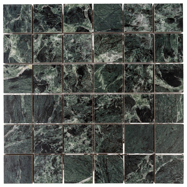 Apollo Tile Regalia Verde Alpi 12-in x 12-in Matte Porcelain Encaustic Mosaic Floor and Wall Tile product image
