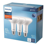 Philips 65-Watt Equivalent BR30 Dimmable LED Flood Soft White (3-Pack)