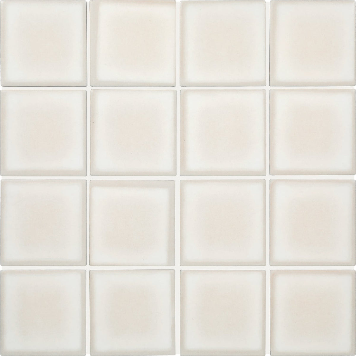 Daltile Vistaframe Natural White 12-in x 12-in Matte Ceramic Brick look Mosaic Floor and Wall Tile product image