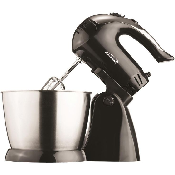 3 Qt. 5-Speed Black Electric Stand Mixer with Bowl and 5-Speed Black Electric Hand Mixer