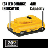 20-Volt MAX Compact Lithium-Ion 4.0Ah Battery Pack (2-Pack)