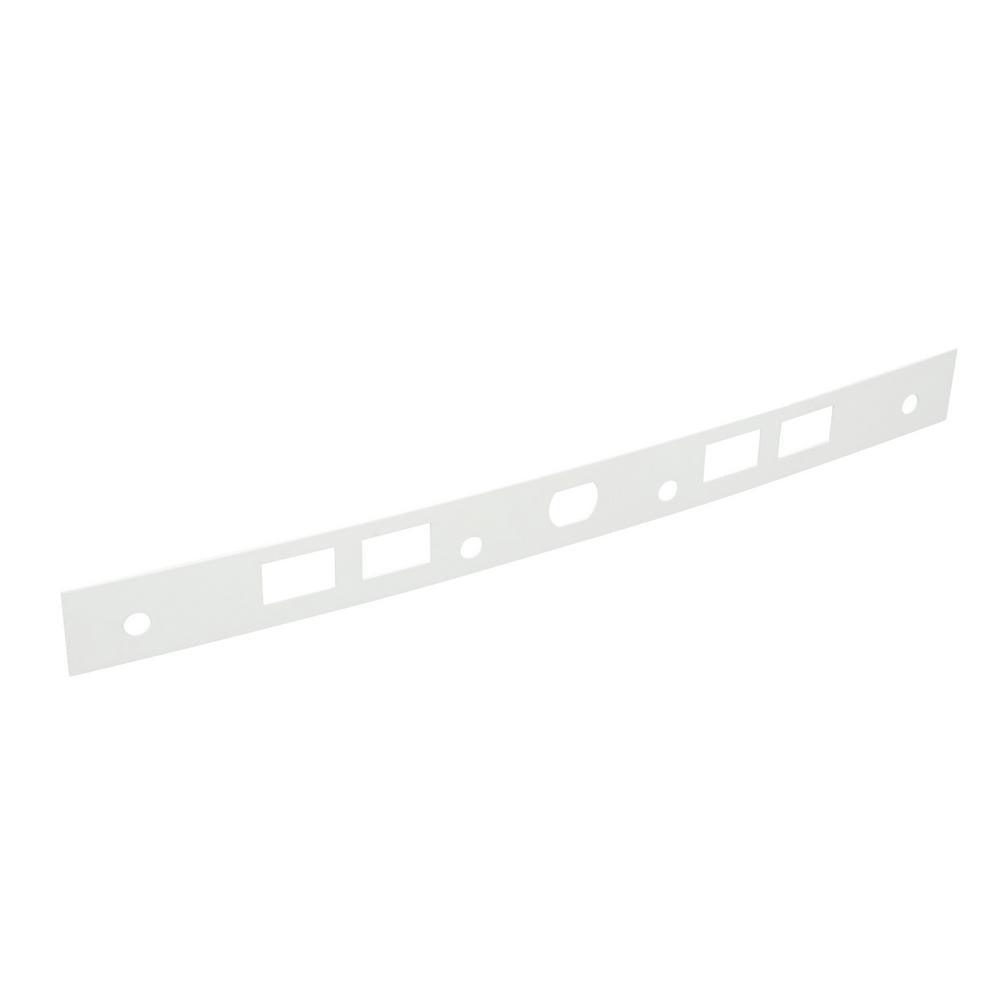 Jamb Repair and Reinforcement Kit, 59-1/2 in. Installed, Steel Construction, White - Super Arbor