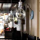Feit Electric 60-Watt Equivalent G40 Dimmable LED Clear Glass Vintage Edison Light Bulb With Spiral Filament Warm White (2-Pack)