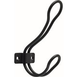 4-1/2 in. Matte Black Rustic Wire Coat Hook