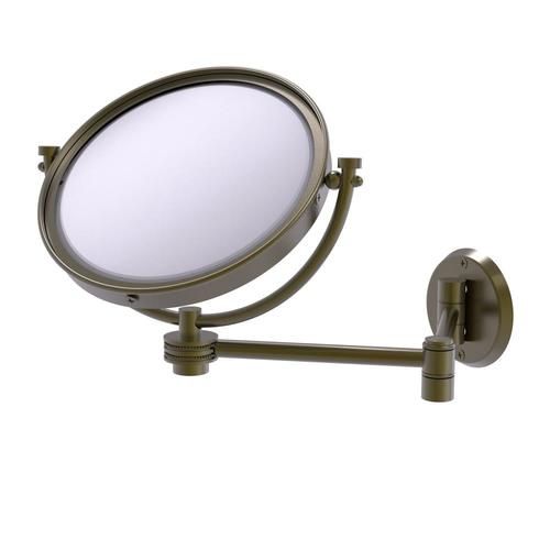 Allied Brass 8-in x 10-in Antique Brass Double-Sided Magnifying Wall-Mounted Vanity Mirror