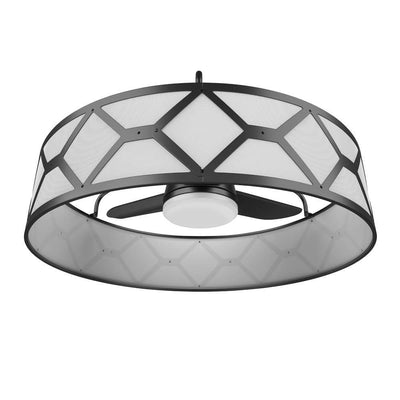 Lancaster 36 in. LED Indoor/Outdoor Ceiling Fan with Remote Control - Super Arbor