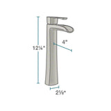 Porcelain Vessel Sink in White with 7007 Faucet and Pop-Up Drain in Brushed Nickel - Super Arbor